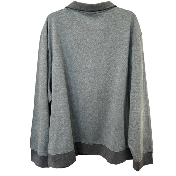 Van Heusen Men's Quarter Zip Long Sleeve Shirt Size 2XL Casual * Workwear M1218 - Picture 3 of 5